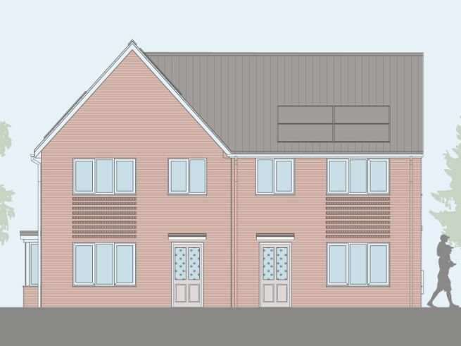 3 bedroom houses - artist's impression subject to change. CGI’s are representative of the house type and not necessarily the specified plot as some details including finishes and roof colour may vary.